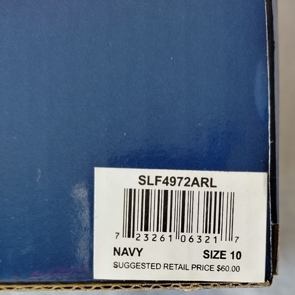 RALPH LAUREN Polo Bear Memory Foam Sherpa Slippers Moccasins Womens size 10 Navy - Picture 8 of 9